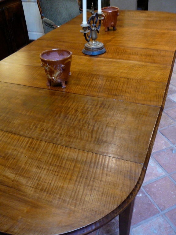 curly maple dining table