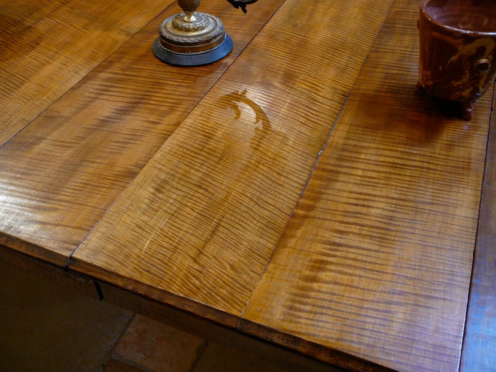 Curly Maple Extending Dining Table at 1stDibs curly maple dining