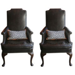 Pair of Vintage Leather Chairs