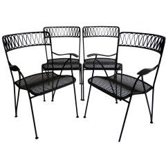 Set of Four Patio Chairs by Maurizio Tempestini for Salterini