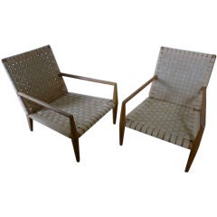 PAIR LOUNGE CHAIRS BY T. H. ROBSJOHN-GIBBINGS