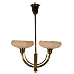 2 Light Art Moderne Fixture