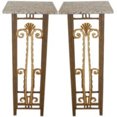 Pair of Iron Table Stands