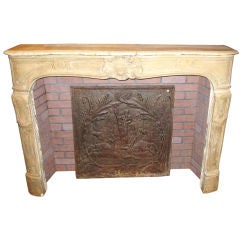 18th Century Stone Fireplace