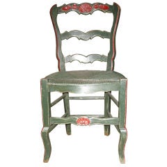 Antique Set of 8 French Country Chairs
