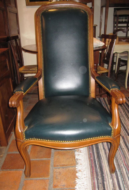 French Pair of Voltaire Armchairs