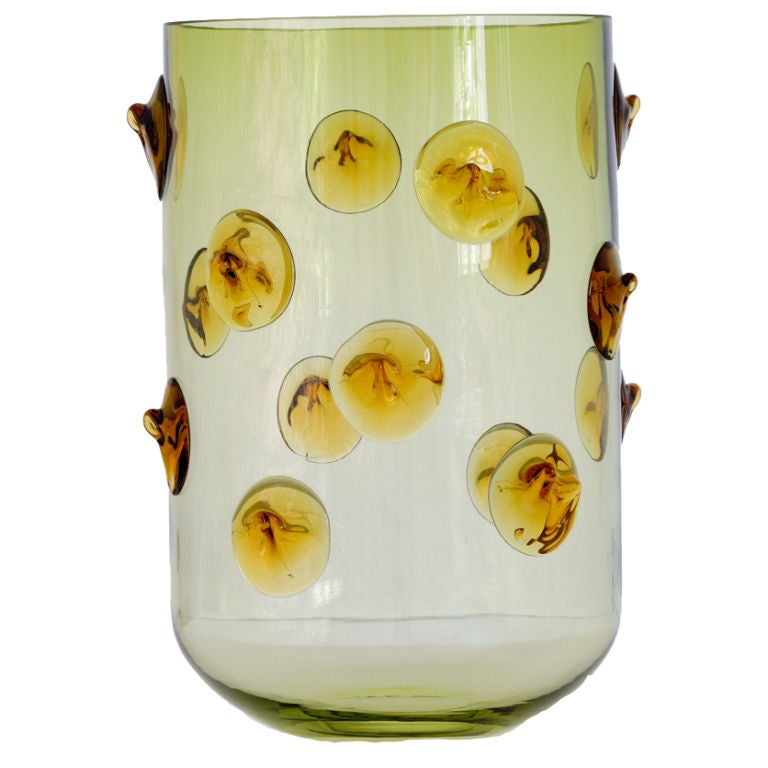 Handblown "Studs" Glass Vase by Eric Schmitt