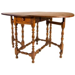 Maple William & Mary Gateleg Table