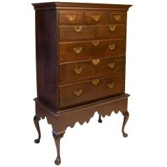 Walnut Quenn Anne Chest on Frame