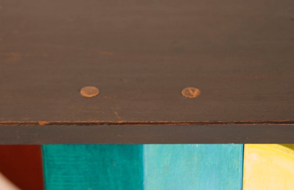 Mahogany Coffee Table in Pop-Art Form For Sale
