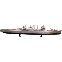 Folk Art Model of a Battleship