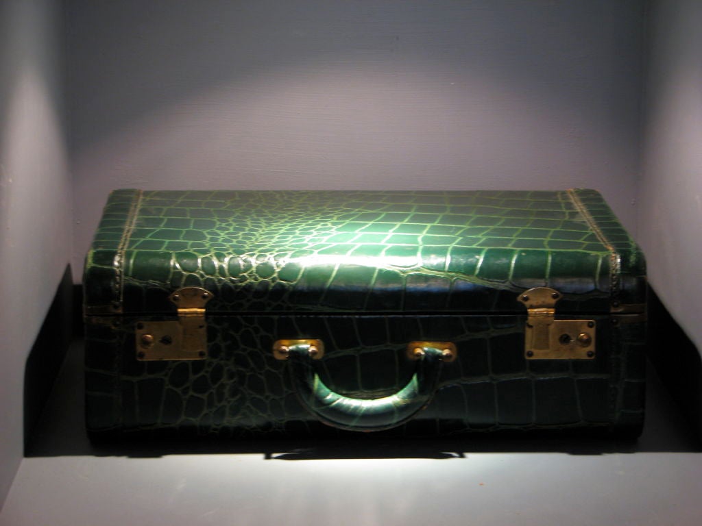 emerald green suitcase
