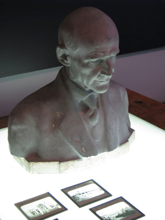 Mid-20th Century Plaster Bust of the Father of American Socialism Eugene Debs