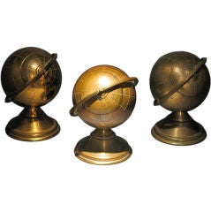 Set of Three Deco Desktop Globe Cigarette Holders