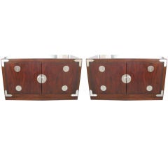 Pair of Exquisite Low Cabinets after Mastercraft 6