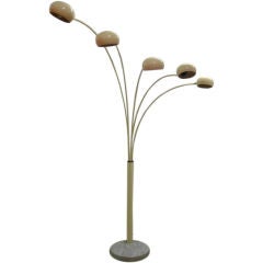Exceptional 5 Arm Arc Floor Lamp in the Manner of Fontane Arte