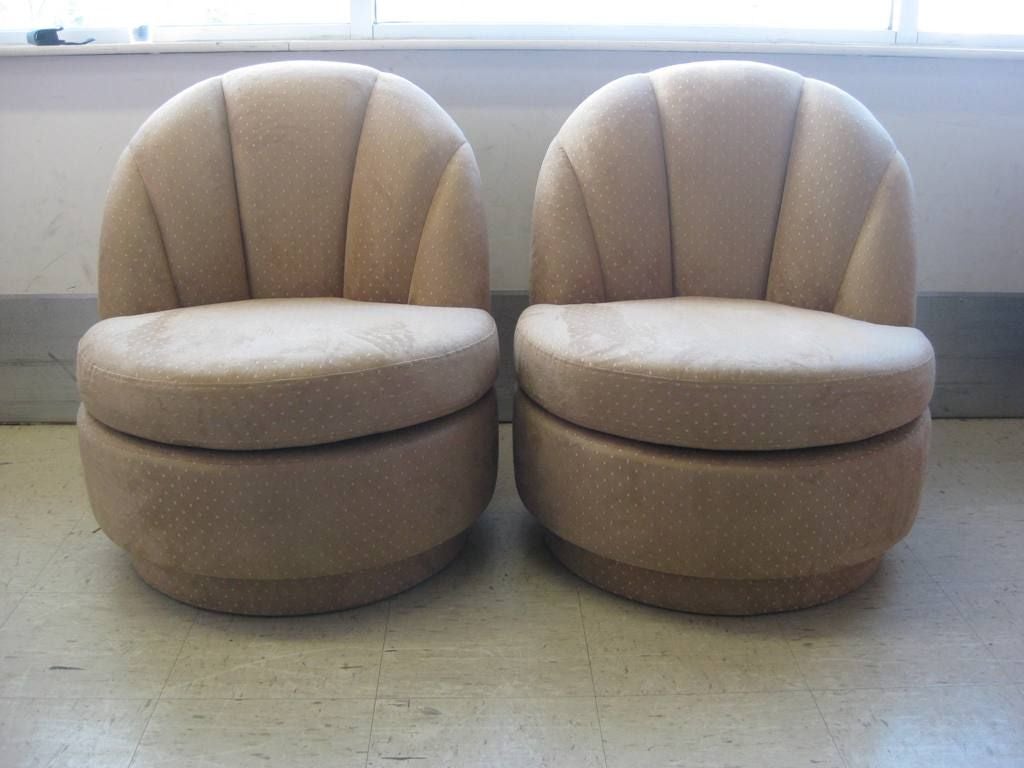 Art Deco Star Slipper Chairs In Excellent Condition In Bronx, NY