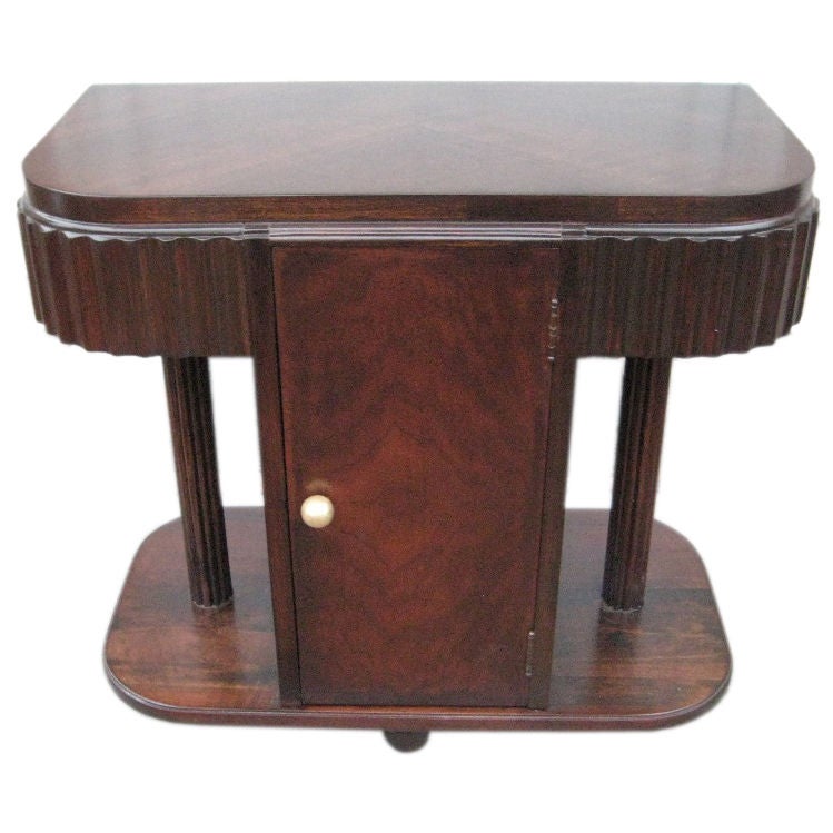 Small Single Art Deco Bedside / End Table