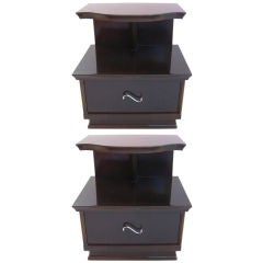 Pair of Exceptional Art Deco Cantilevered Bedside/End Table 2