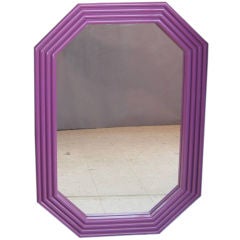 Large Lacquered Oak Mirror