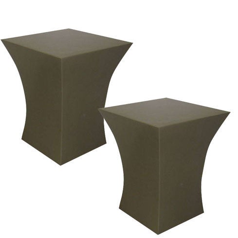 Pairs of Geometric Resin End/Side or Cocktail Tables For Sale