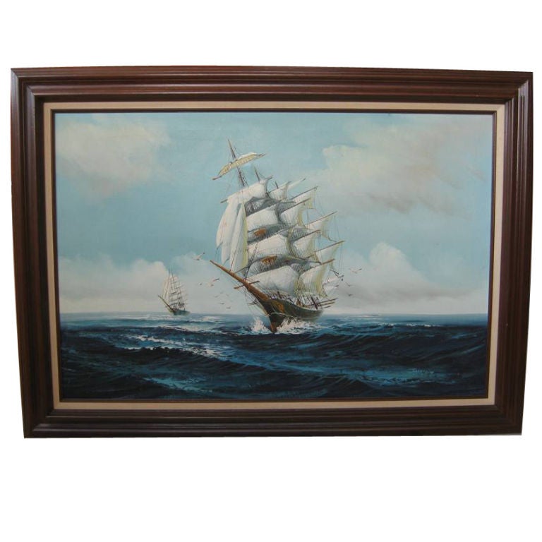 Seascape Painting by Jackson For Sale
