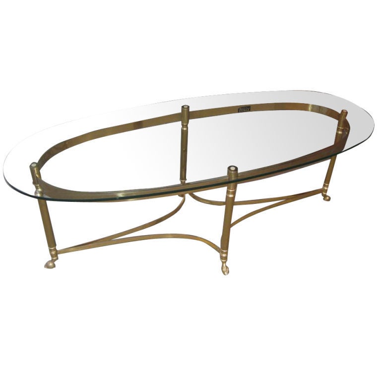 LaBarge Large Oval Cocktail Table