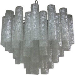 Large 6 Tier Venini Crystal Chandelier