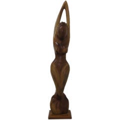 Signed Art Deco Inspired Sculpture Statue 9