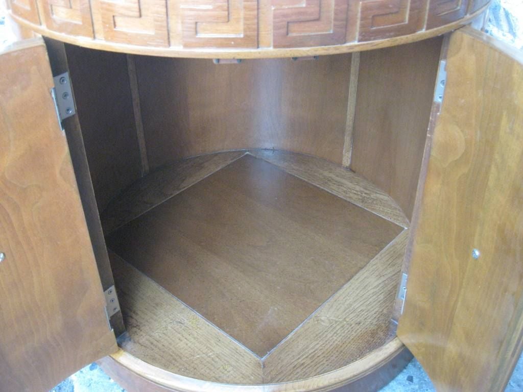 20th Century Pair of Monumental Column Bedside End Table