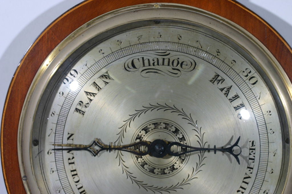 19th Century Irish Mahogany Barometer