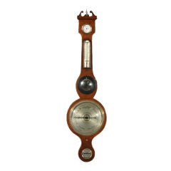 Antique Irish Mahogany Barometer