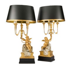Pair Candelabra Lamps Pair Candelabra Lamps