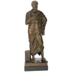 Barbedienne Bronze Figure of Sophocles