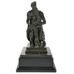 Patinated Bronze Moses - After Michelangelo