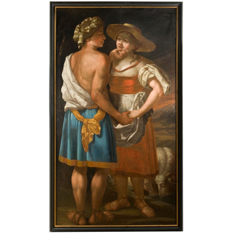 Oil On Canvas - Jacob & Rachel For Sale