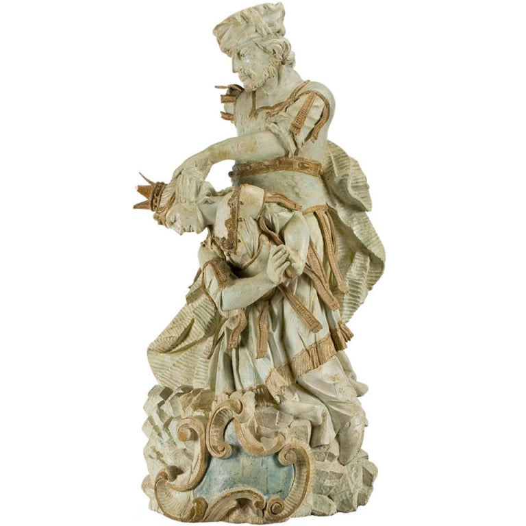 St. Dorothea of Alexandria Sculpture For Sale