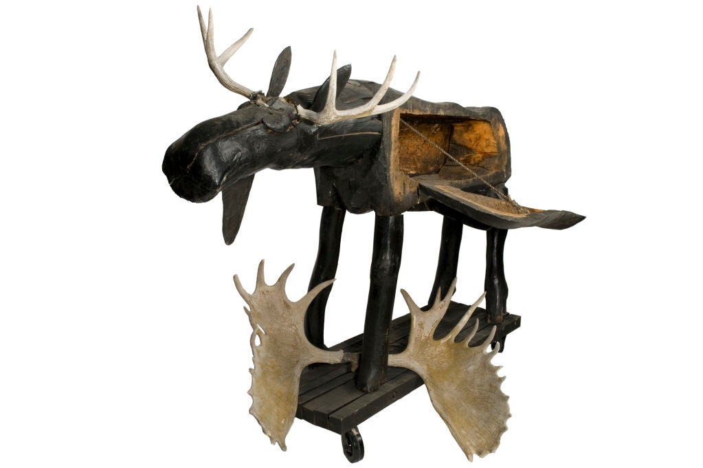 "Bruce The Moose" - Nova Scotia Folkart Sculpture