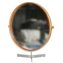 Scandinavian Round Tabletop Mirror