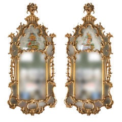 Rare Pair of Rococo Revival Mirrors