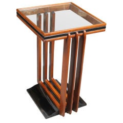 Art Deco Period Walnut Side Table