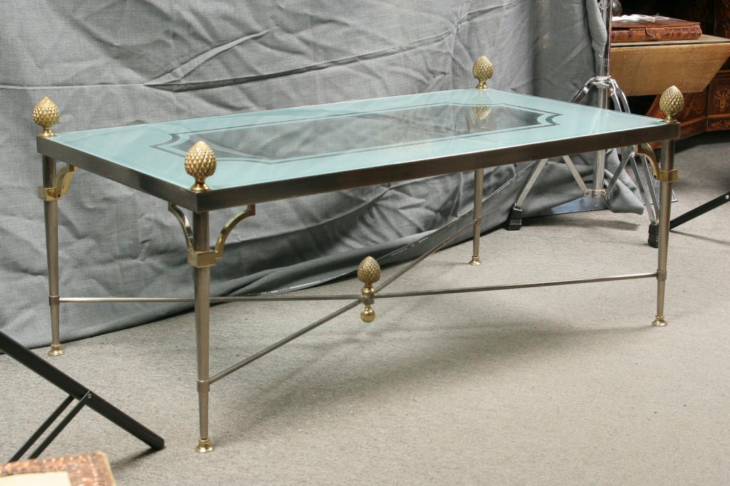 French Neoclassical Style Coffee Table from Ritz-Carleton, Montreal For Sale