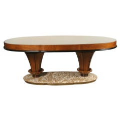 Walnut Oval Table by Vittorio Dassi