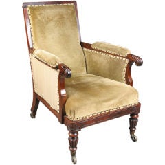 William IV Period Rosewood Library Chair