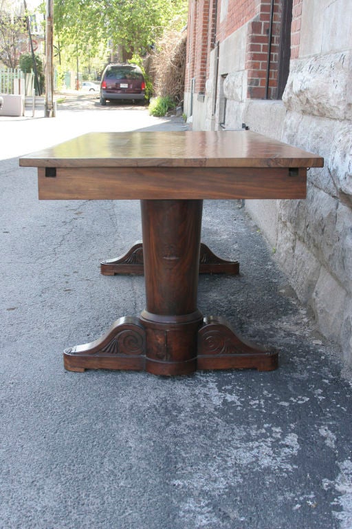 French Restauration Period Mahogany Dining Table