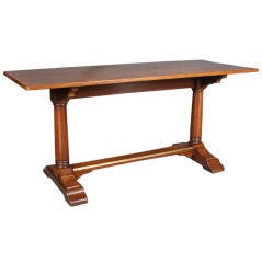 Antique Late Nineteenth Century Mahogany Library Table