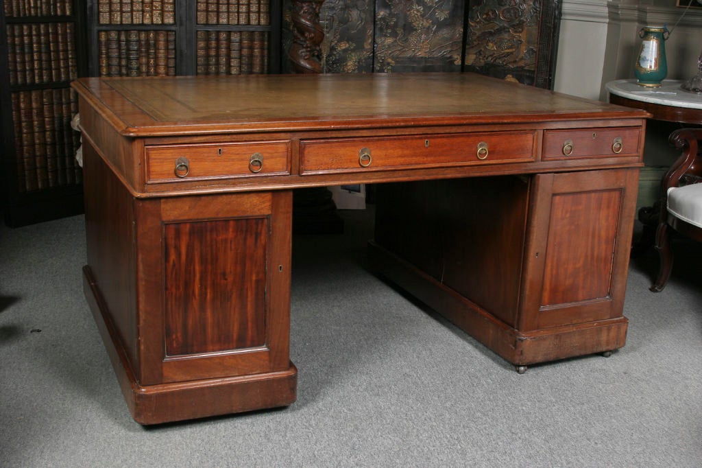 English Mid-19th Century Partners' Desk 3