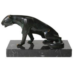 Bronze Sculpture of a Panther