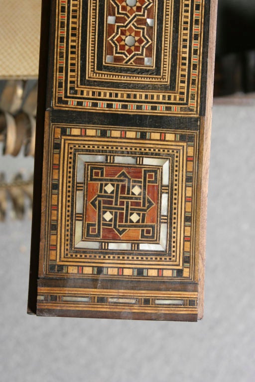 20th Century Extremely Fine, Extensively Inlaid Syrian Gaming Table