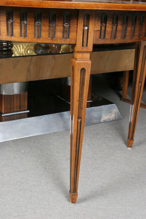 Italian Beautiful Pair of Solid Olivewood Console Tables